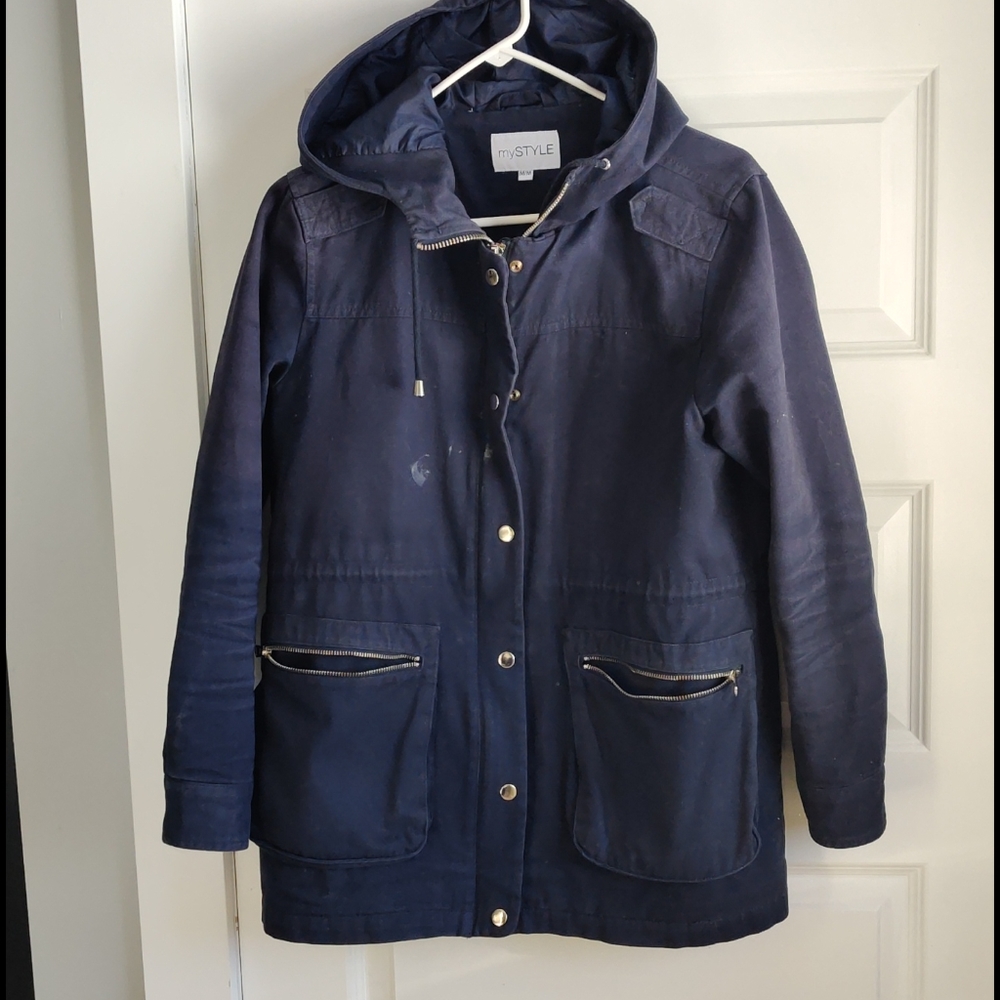 Blue spring or fall coat